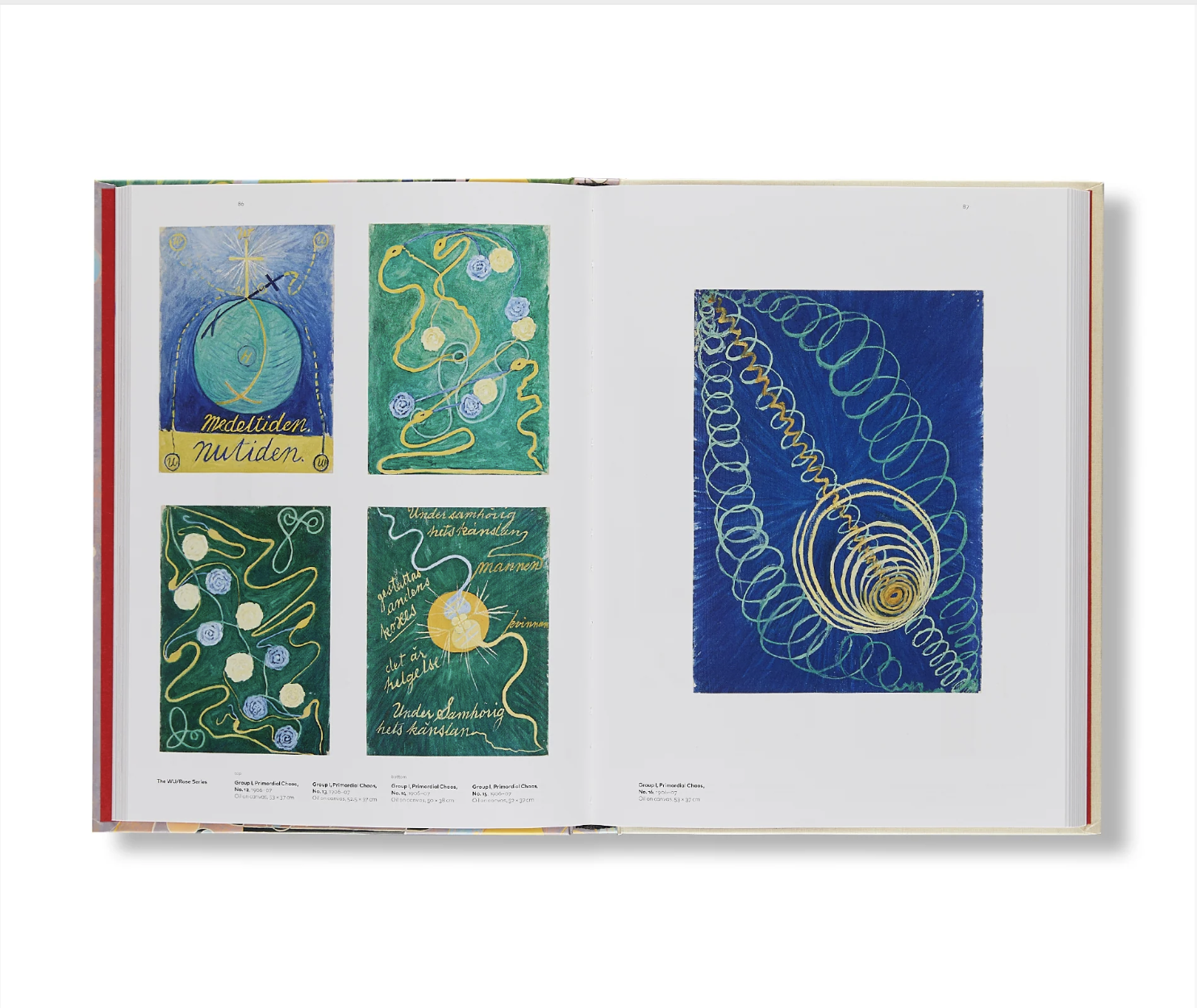 Hilma af Klint publication open spread